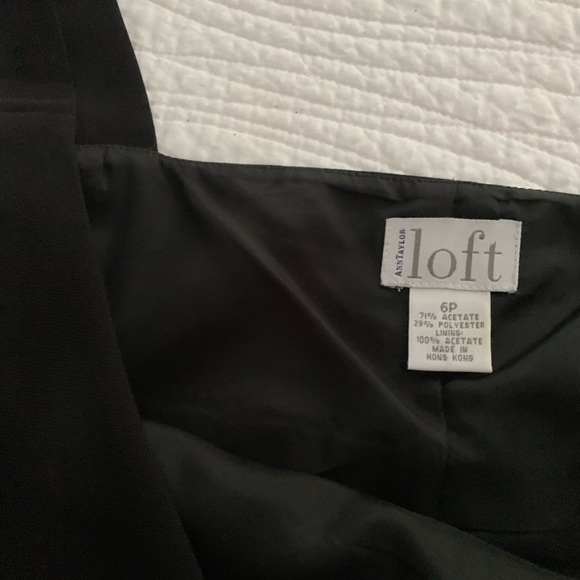 Dress LOFT Ann Taylor size 6P color black - Picture 3 of 3